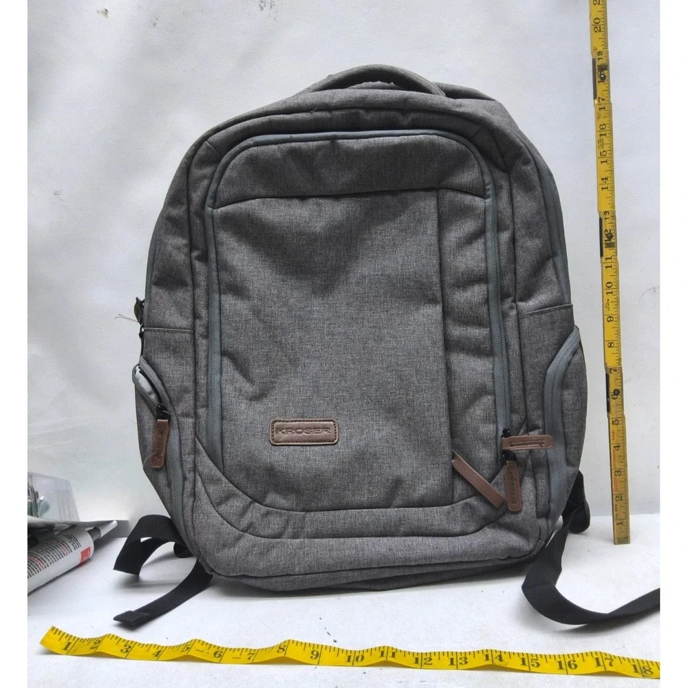 KROSER Laptop Backpack 17.3 Inch Computer Water-Repellent Laptop Bag; Pre-owned